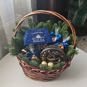 Корзина с символом Нового года